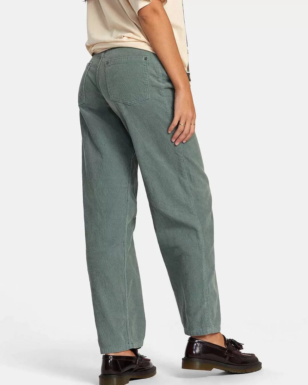 Calças De Pernas Largas De Corduroy Heritage>RVCA Sale