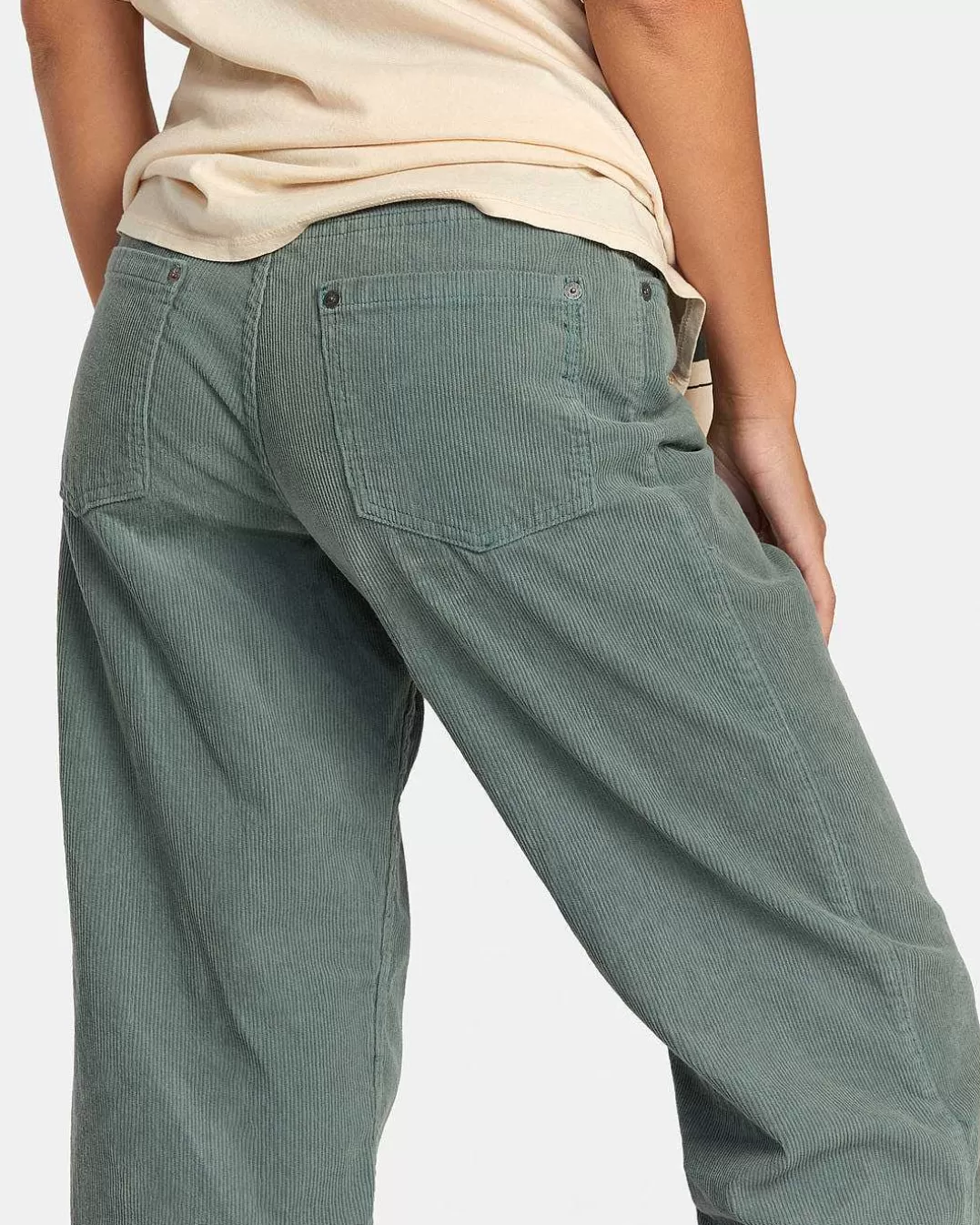 Calças De Pernas Largas De Corduroy Heritage>RVCA Sale
