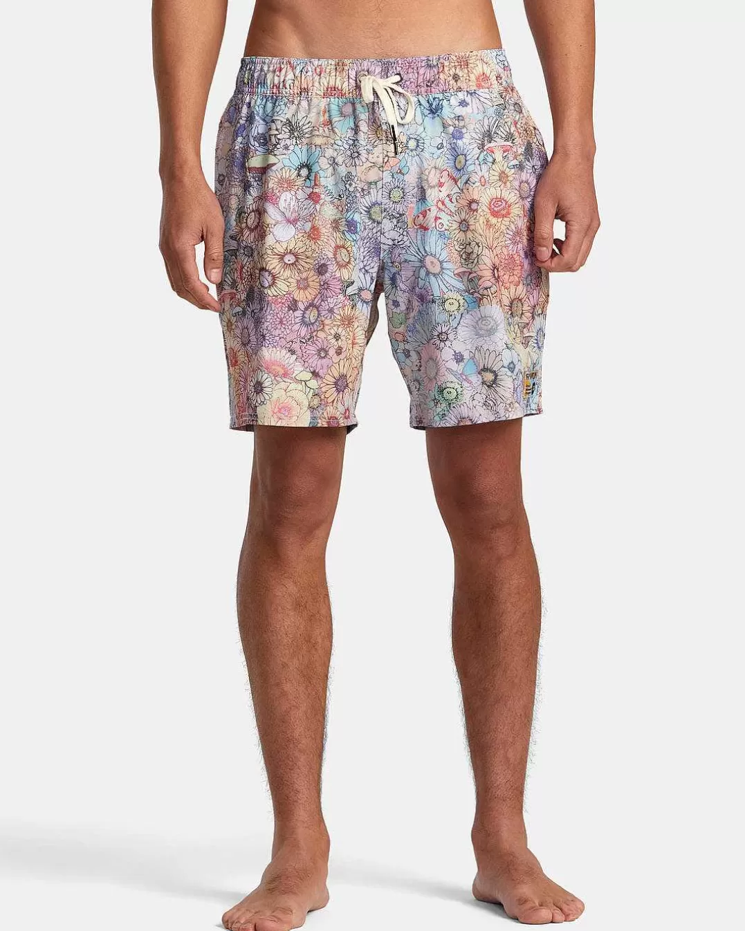 Calções De Banho Sage Com Cintura Elastica E Canhamo 17">RVCA Clearance