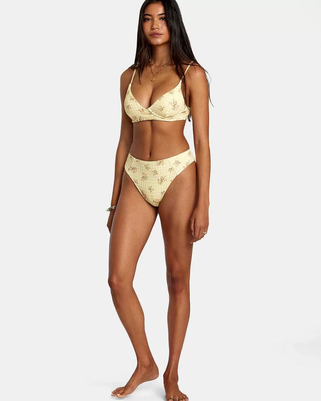 Cueca De Biquini Atrevida Com Costela Larga Cottage>RVCA Cheap