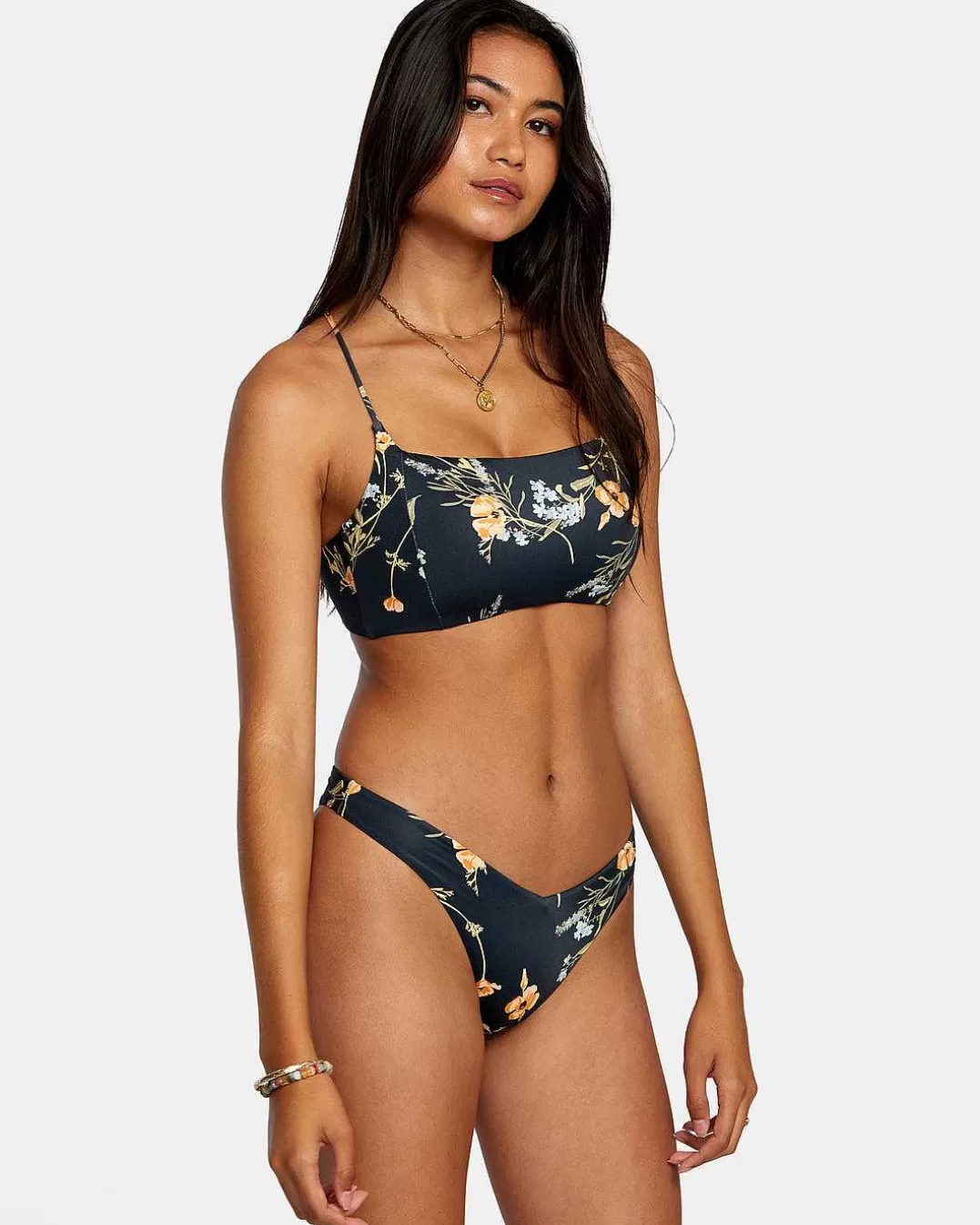 Cueca De Biquini Francesa Bloom V-Front Med Com Perna Alta Francesa>RVCA Cheap