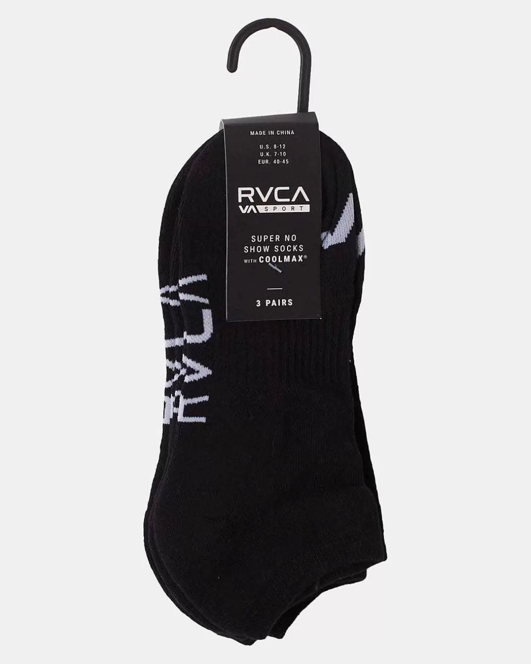 Pacote De 3 Meias Super No-Show Logotipo Esportivo>RVCA Sale