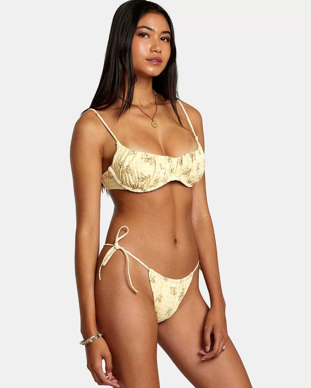 Top Biquini Cottage Wide Rib Bralette>RVCA Online