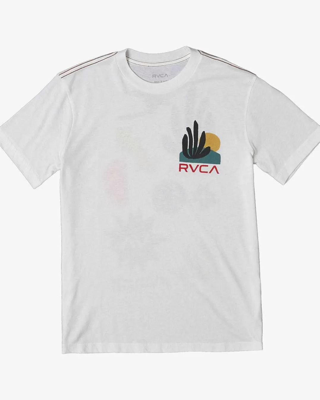 T-Shirt De Manga Curta Com Cortes De Papel Para Meninos>RVCA Clearance