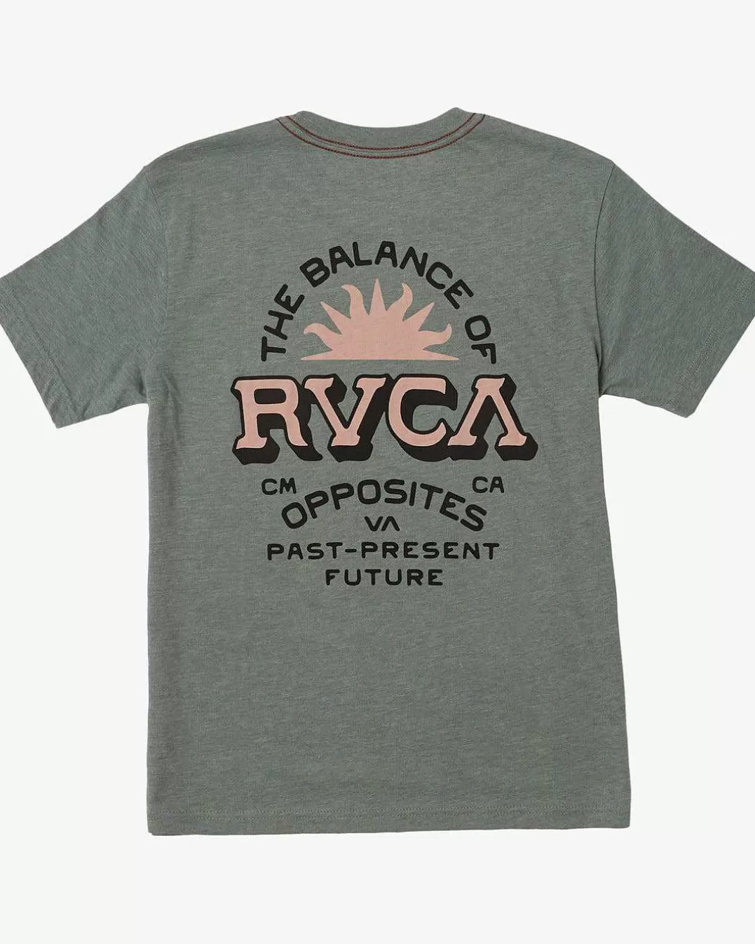 T-Shirt De Manga Curta Tipo Menino>RVCA Outlet