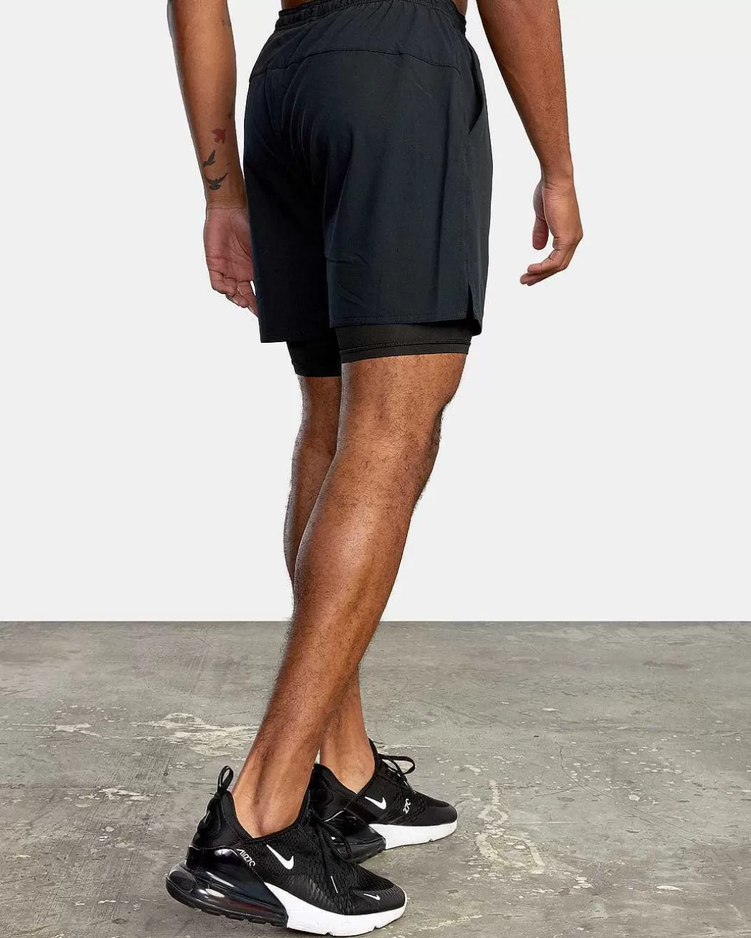 Yogger Train 2-Em-1 Calções De Exercicio De Cintura Elastica 17">RVCA Discount