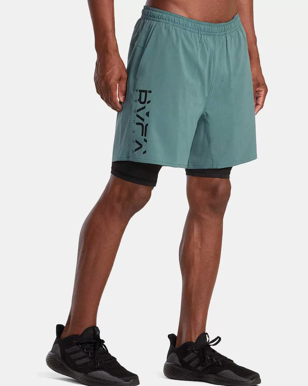 Yogger Train 2-Em-1 Calções De Exercicio De Cintura Elastica 17">RVCA Best Sale